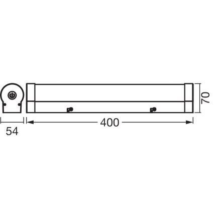 Osram - LED Stmívatelné koupelnové osvětlení zrcadla ORBIS TUBE LED/9W/230V 3000/4000K 40 cm IP44 hnědá