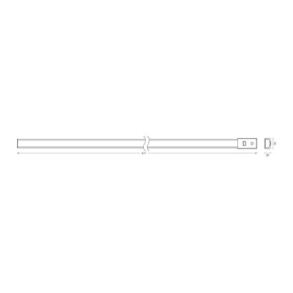 Osram - LED Stmívatelné podlinkové svítidlo se senzorem pohybu BATTEN LED/11W/230V 2700/4000/6500K 81,7 cm bílá