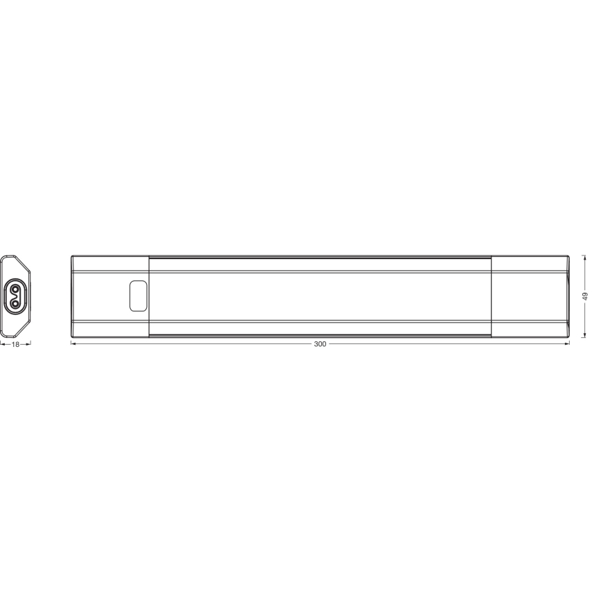 Osram - LED Stmívatelné podlinkové svítidlo se senzorem pohybu LINEAR EDGE LED/4W/230V 3000/4000/6500K 30 cm bílá
