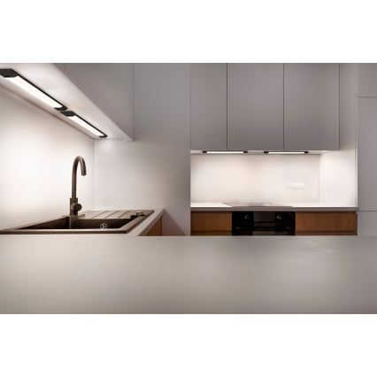 Osram - LED Stmívatelné podlinkové svítidlo se senzorem pohybu LINEAR EDGE LED/8W/230V 3000/4000/6500K 50 cm černá