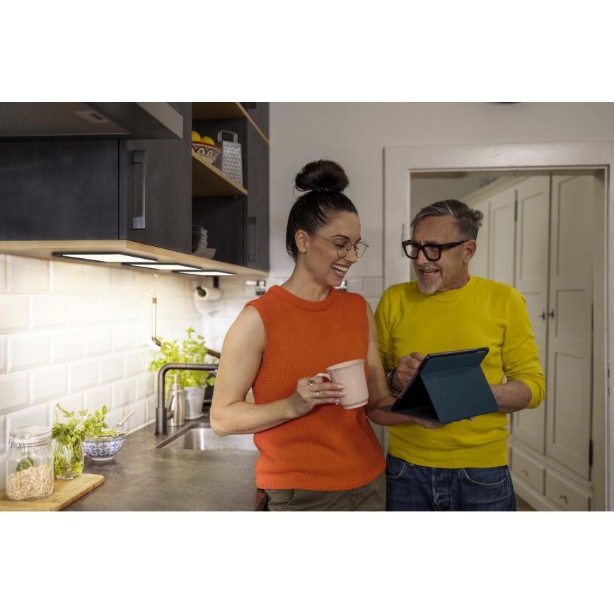 Osram - LED Stmívatelné podlinkové svítidlo se senzorem pohybu UNDERCABINET LED/7,5W/230V 3000/4000/6500K 20x30 cm černá