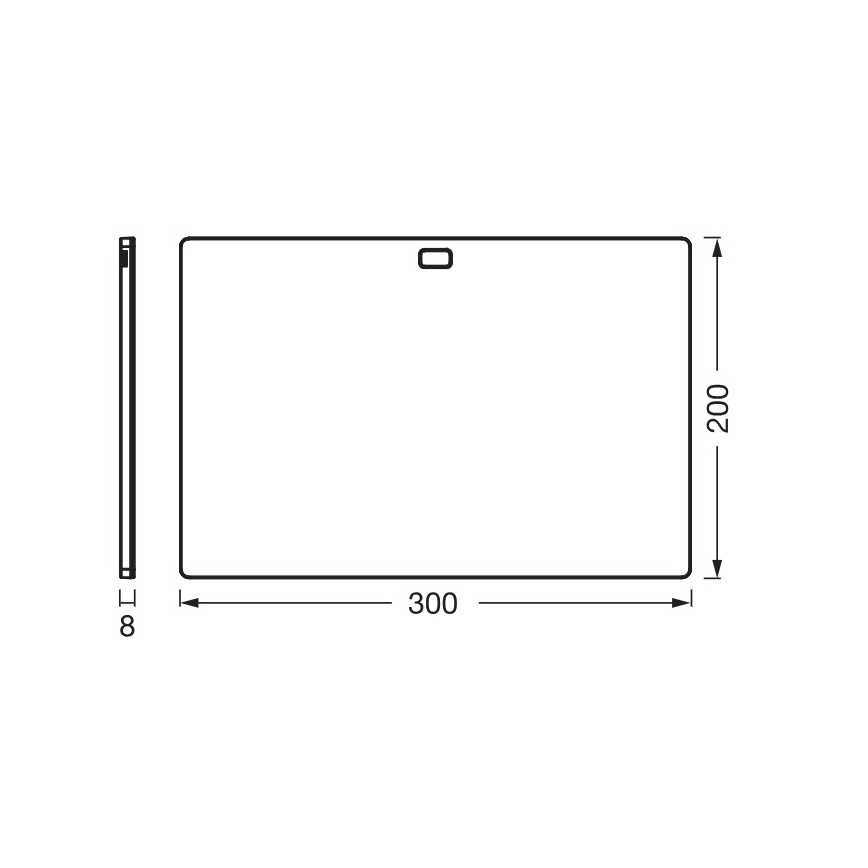 Osram - LED Stmívatelné podlinkové svítidlo se senzorem pohybu UNDERCABINET LED/7,5W/230V 3000/4000/6500K 20x30 cm černá