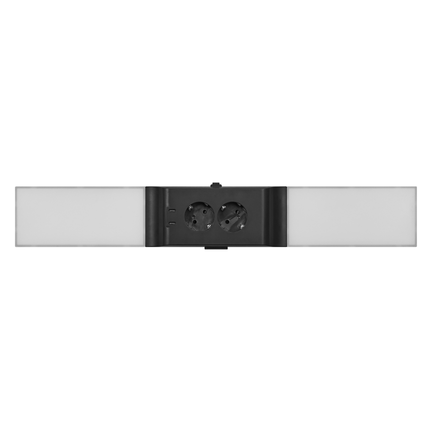 Osram - LED Stmívatelné podlinkové svítidlo se zásuvkami UNDERCABINET LED/10W/230V 3000K 54,8 cm černá