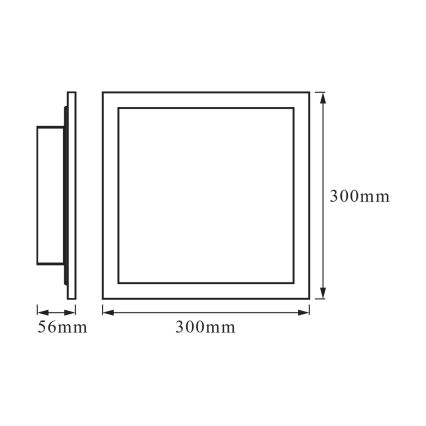 Osram - LED Stmívatelné stropní svítidlo SMART+ PLANON LED/20W/230V 3000-6500K 30x30 cm Wi-Fi