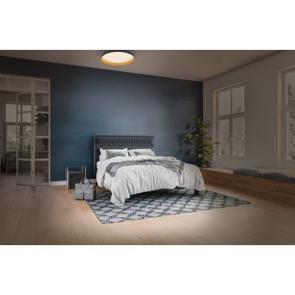 Osram - LED Stmívatelné stropní svítidlo ORBIS LIVIA LED/16W/230V pr. 30 cm antracit/hnědá