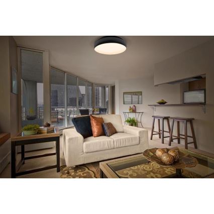 Osram - LED Stmívatelné stropní svítidlo ORBIS LIVIA LED/24W/230V pr. 43 cm černá/bílá