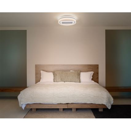 Osram - LED Stmívatelné stropní svítidlo s ventilátorem CEILING FAN LED/55W/230V 3000-6500K bílá + dálkové ovládání