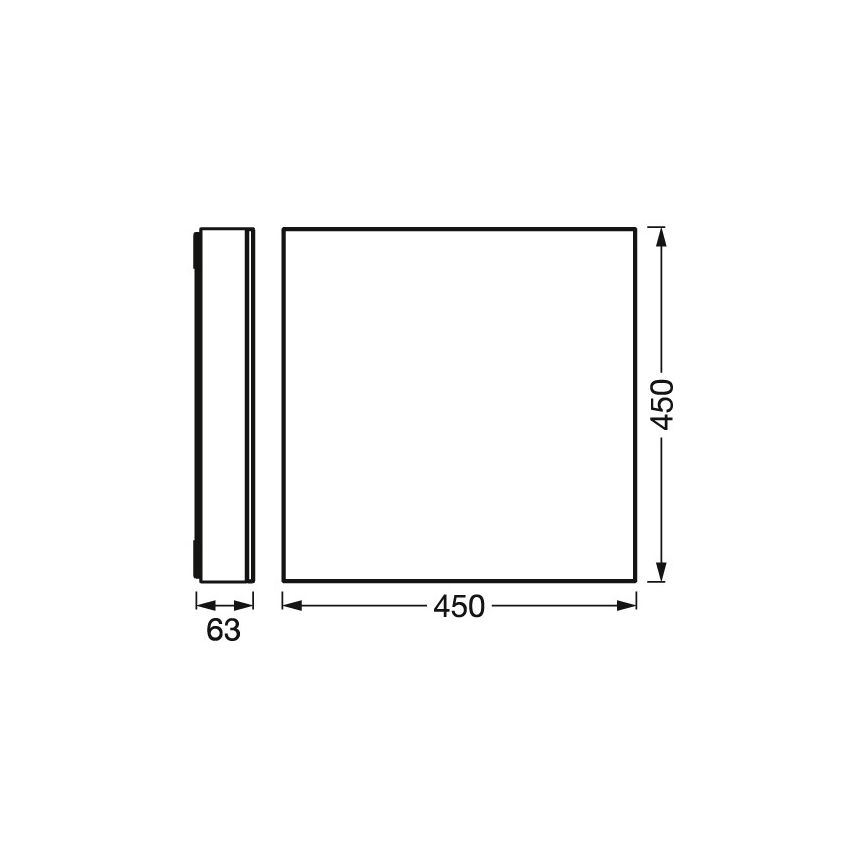 Osram - LED Stmívatelné stropní svítidlo SMART+ FRAMELESS LED/24,5W/230V 3000-6500K 45x45 cm Wi-Fi