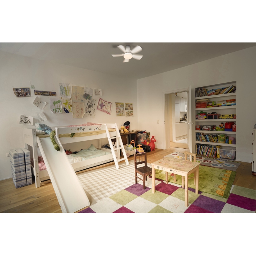 Osram - LED Stmívatelný stropní ventilátor LESTE LED/15W/230V 3000/4000/6500K + dálkové ovládání