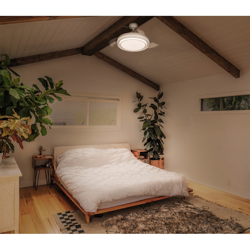 Osram - LED Stmívatelné stropní svítidlo s ventilátorem PONIENTE LED/36W/230V 3000/4000/6500K + dálkové ovládání