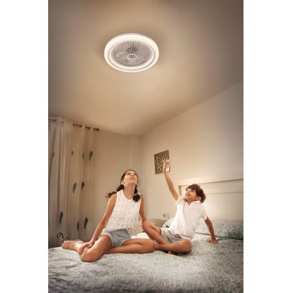 Osram - LED Stmívatelné stropní svítidlo s ventilátorem SOLANO LED/26W/230V 3000/4000/6500K + dálkové ovládání