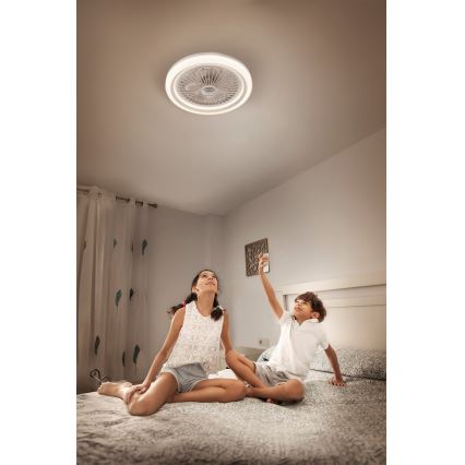 Osram - LED Stmívatelné stropní svítidlo s ventilátorem SOLANO LED/26W/230V 3000/4000/6500K + dálkové ovládání