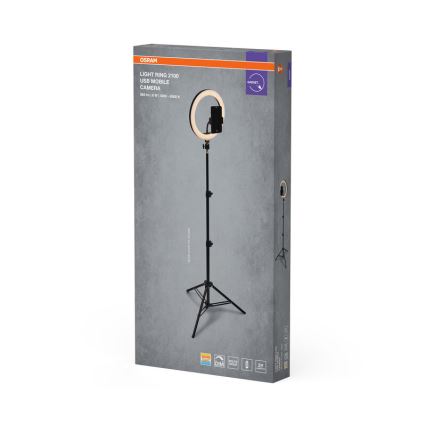 Osram - LED Stmívatelná lampa se stojanem a držákem pro vlogování LED/6W/USB 210 mAh