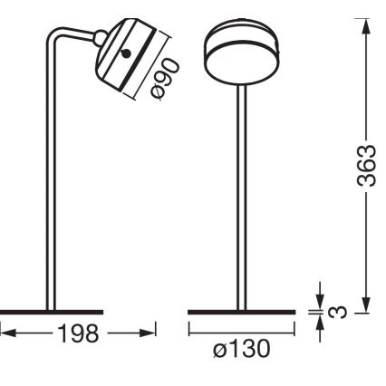 Osram - LED Stmívatelná nabíjecí stolní lampa 3v1 DECOR HELPER LED/1,8W/5V černá