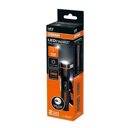 Osram - LED Stmívatelná nabíjecí svítilna LEDINSPECT PRO TORCH 500 LED/6W/3,7V 2200 mAh IP44