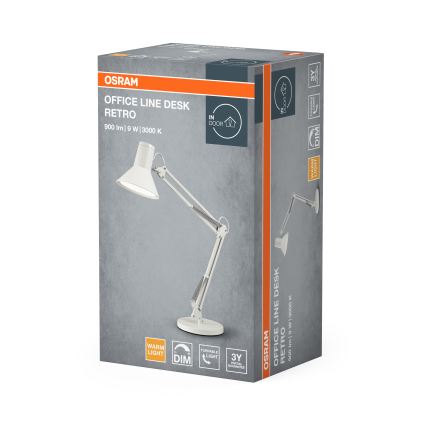 Osram - LED Stmívatelná stolní lampa OFFICE LINE LED/9W/230V 3000K bílá