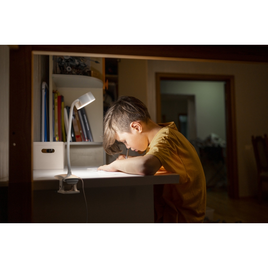 Osram - LED Stmívatelná stolní lampa s klipem OFFICE LINE LED/4,8W/230V 3000/4000/6500K bílá