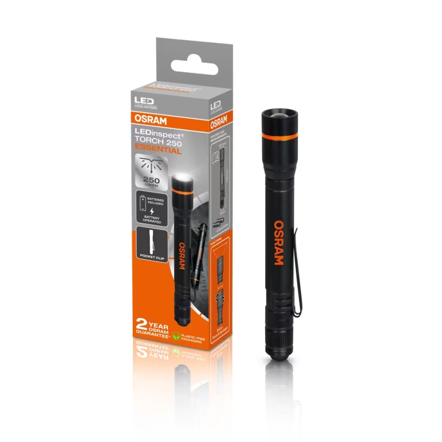 Osram - LED Stmívatelná svítilna LEDINSPECT TORCH 250 ESSENTIAL LED/2W/2xAAA IP44