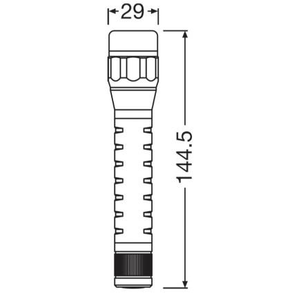 Osram - LED Stmívatelná svítilna LEDINSPECT TORCH 350 ESSENTIAL LED/4W/2xAAA IP44