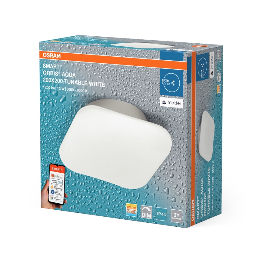 Osram - LED Stmívatelné koupelnové stropní svítidlo SMART+ AQUA LED/12W/230V 3000-6500K IP44 Wi-Fi