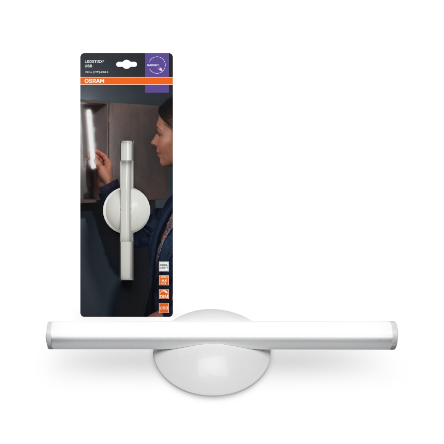 Osram - LED Stmívatelné nabíjecí orientační svítidlo LEDSTIXX LED/2W/5V CRI 90 bílá