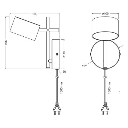 Osram - LED Stmívatelné nástěnné dotykové svítidlo DECOR KYOTO LED/12W/230V CRI 90 černá