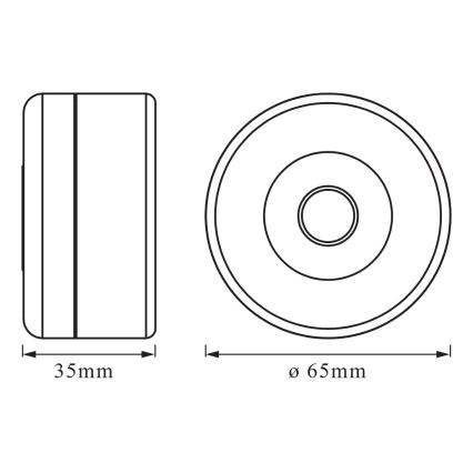 Osram - LED Stmívatelné orientační svítidlo DOT-IT LED/0,45W/5V 500 mAh bílá