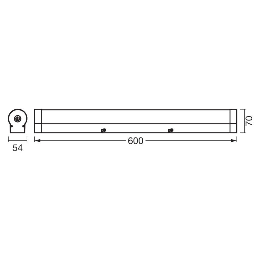 Osram - LED Stmívatelné osvětlení zrcadla ORBIS TUBE LED/12W/230V 60 cm IP44 bílá