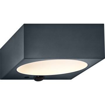 Osram - LED Stmívatelné solární nástěnné svítidlo se senzorem ENDURA STYLE LED/10,7W/4,2V 2000 mAh IP65 antracit