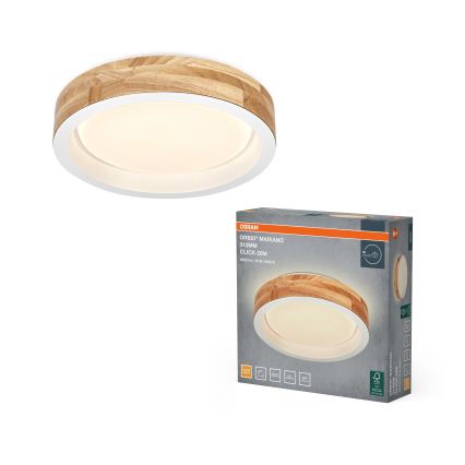 Osram - LED Stmívatelné stropní svítidlo MARIANO LED/16W/230V pr. 31 cm dub/bílá