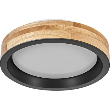 Osram - LED Stmívatelné stropní svítidlo MARIANO LED/16W/230V pr. 31 cm dub/černá