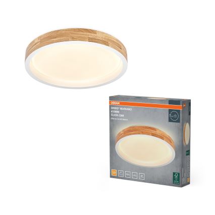 Osram - LED Stmívatelné stropní svítidlo MARIANO LED/24W/230V pr. 41 cm dub/bílá