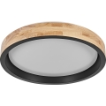 Osram - LED Stmívatelné stropní svítidlo MARIANO LED/24W/230V pr. 41 cm dub/černá