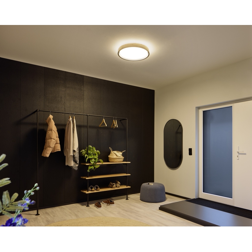 Osram - LED Stmívatelné stropní svítidlo MARIANO LED/24W/230V pr. 41 cm dub/černá