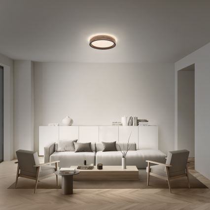 Osram - LED Stmívatelné stropní svítidlo MARIANO LED/24W/230V pr. 41 cm dub/černá