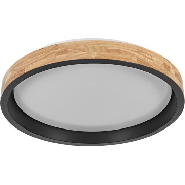 Osram - LED Stmívatelné stropní svítidlo MARIANO LED/36W/230V pr. 51 cm dub/černá