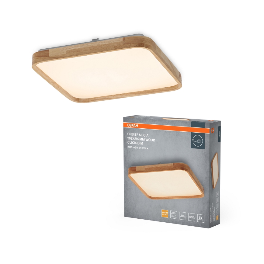 Osram - LED Stmívatelné stropní svítidlo ORBIS ALICIA LED/16W/230V 29,2x29,2 cm béžová
