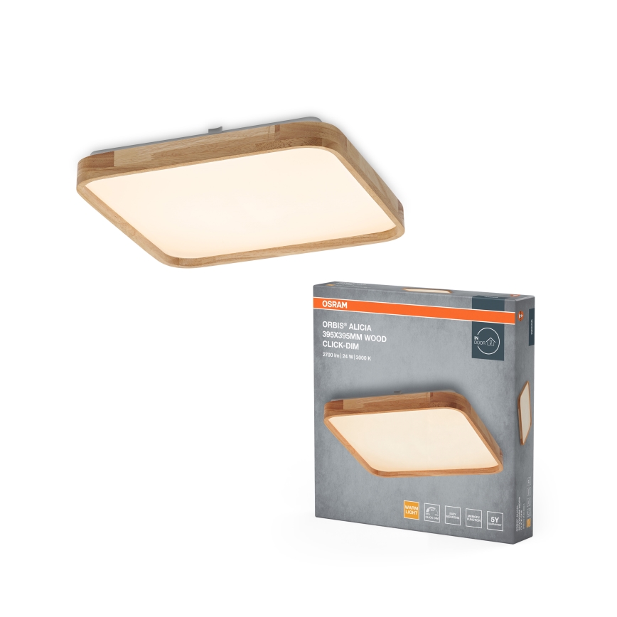 Osram - LED Stmívatelné stropní svítidlo ORBIS ALICIA LED/24W/230V 39,5x39,5 cm béžová
