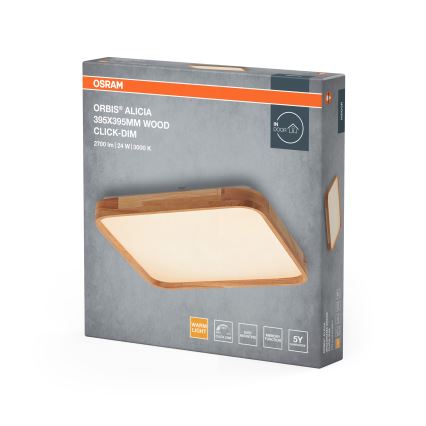 Osram - LED Stmívatelné stropní svítidlo ORBIS ALICIA LED/24W/230V 39,5x39,5 cm béžová