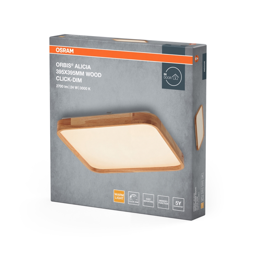 Osram - LED Stmívatelné stropní svítidlo ORBIS ALICIA LED/24W/230V 39,5x39,5 cm béžová