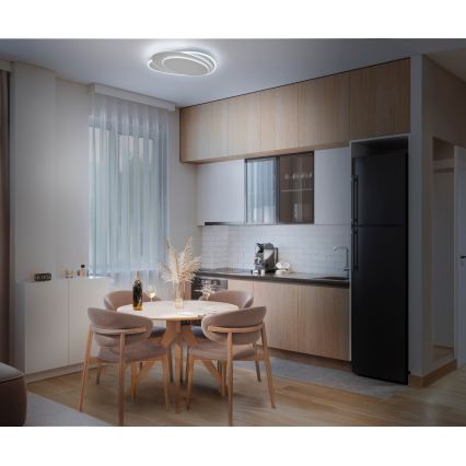 Osram - LED Stmívatelné stropní svítidlo ORBIS LAYERS LED/50W/230V 2600-6000K 36x49 cm bílá + dálkové ovládání