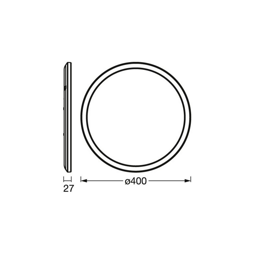 Osram - LED Stmívatelné stropní svítidlo ORBIS LED/22W/230V bílá