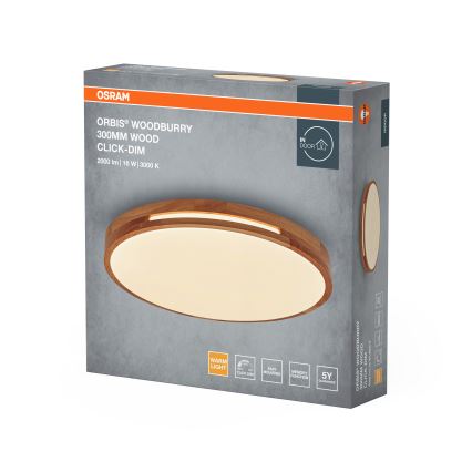 Osram - LED Stmívatelné stropní svítidlo ORBIS WOODBURRY LED/16W/230V pr. 30 cm