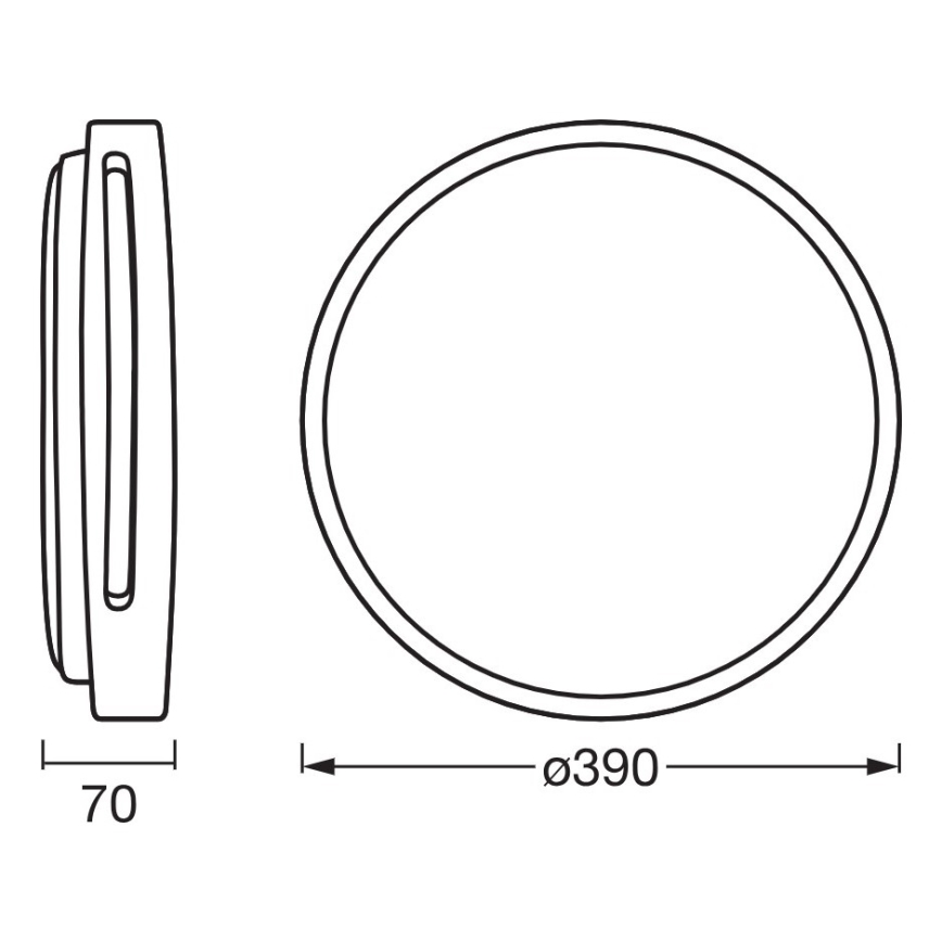 Osram - LED Stmívatelné stropní svítidlo ORBIS WOODBURRY LED/24W/230V pr. 39 cm béžová