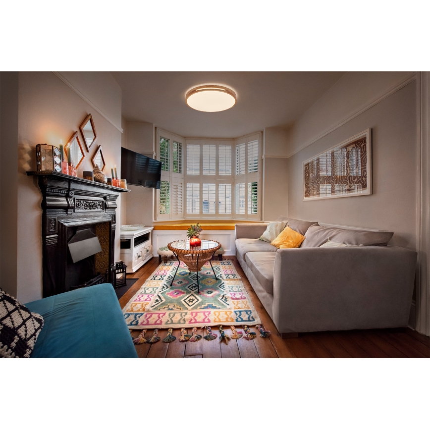 Osram - LED Stmívatelné stropní svítidlo ORBIS WOODBURRY LED/36W/230V pr. 50 cm