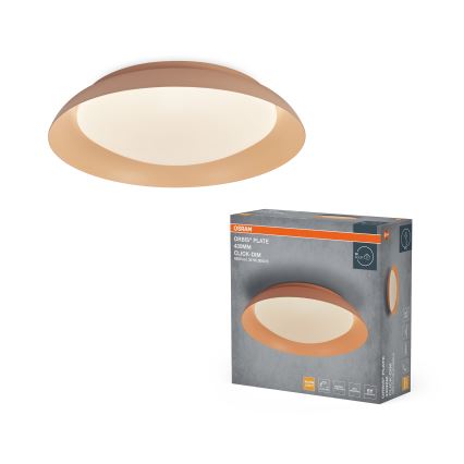 Osram - LED Stmívatelné stropní svítidlo PLATE LED/35W/230V pr. 43 cm růžová