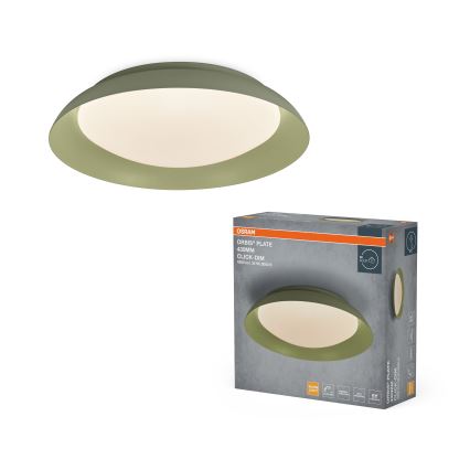 Osram - LED Stmívatelné stropní svítidlo PLATE LED/35W/230V pr. 43 cm zelená