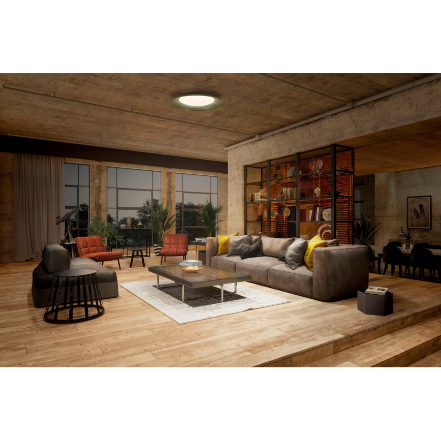 Osram - LED Stmívatelné stropní svítidlo PLATE LED/45W/230V pr. 48 cm zelená