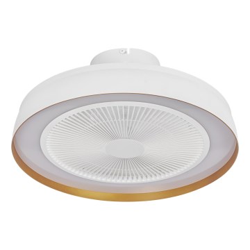 Osram - LED Stmívatelné stropní svítidlo s ventilátorem CEILING FAN LED/49W/230V 2700-6500K bílá/zlatá + dálkové ovládání