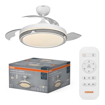 Osram - LED Stmívatelné stropní svítidlo s ventilátorem LEVECHE LED/36W/230V 3000/4000/6500K + dálkové ovládání